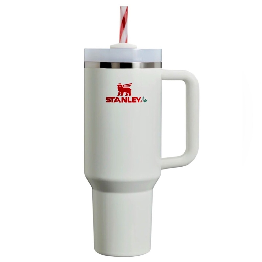 Stanley The Quencher Tumbler 40 Oz Mistletoe Twist. Limited Ed. Won’t re…
